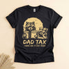 Funny Dad Tax Shirt, Raccoon Father Daughter Retro Tee