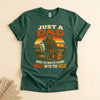 Funny Dad Bigfoot T-Shirt, Always Came Back With the Milk