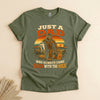 Funny Dad Bigfoot T-Shirt, Always Came Back With the Milk