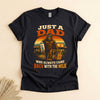Funny Dad Bigfoot T-Shirt, Always Came Back With the Milk