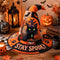 Personalized Black Cat Witch Hat, Custom Name Halloween Gift