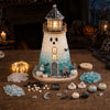 DIY Coastal Christmas Lighthouse Kit, Sea Glass Craft for Adults
