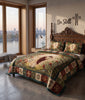 Jesus and Cardinal Quilt Bedding Set, Christian Bedroom Decor