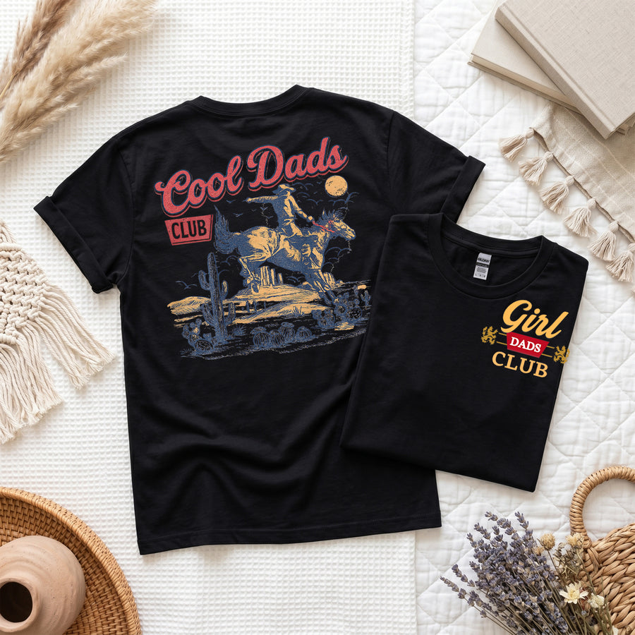 Girl Dad Club Shirt, Funny Cowboy Tee for Fathers