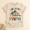 Happy Camper Papa Shirt, Retro Camping Tee, Father's Day Gift