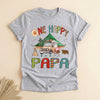 Happy Camper Papa Shirt, Retro Camping Tee, Father's Day Gift