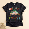 Happy Camper Papa Shirt, Retro Camping Tee, Father's Day Gift