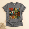 Happy Camping Papa Shirt, Retro Campfire Tee for Dads