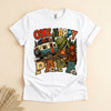 Happy Camping Papa Shirt, Retro Campfire Tee for Dads