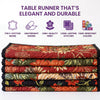 Thanksgiving Quilted Table Runner, Grateful Heart Turkey Harvest Decor