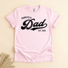 Personalized Promoted to Dad Shirt, Custom Year New Father Tee