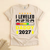 Leveled Up to Daddy 2027 Shirt, New Dad Gamer Tee Gift