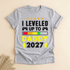 Leveled Up to Daddy 2027 Shirt, New Dad Gamer Tee Gift