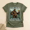 Funny Bigfoot Father Figure Shirt, Dad Bod Beer Tee Gift