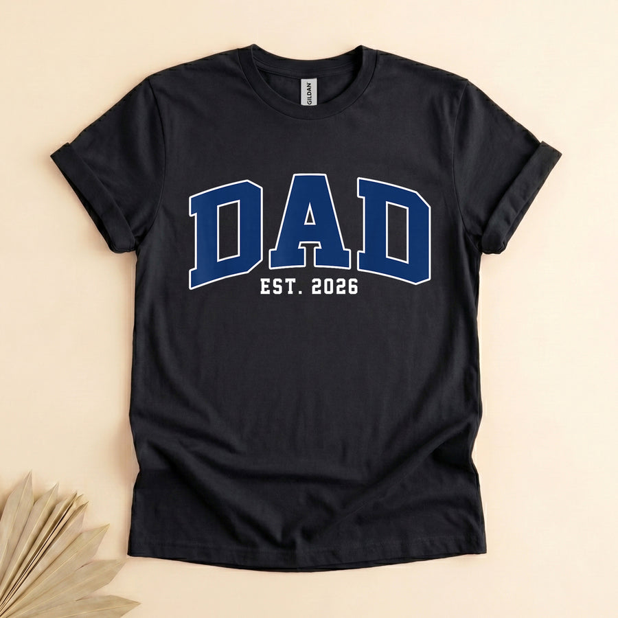 New Dad Est 2026 T-Shirt, Retro Father's Day Gift Tee
