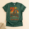 Papa Like a Grandpa Only Cooler, Retro Bigfoot Father's Day Tee