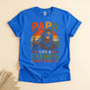 Papa Like a Grandpa Only Cooler, Retro Bigfoot Father's Day Tee
