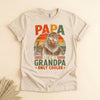 Papa Like a Grandpa Only Cooler, Retro Bigfoot Father's Day Tee