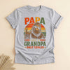 Papa Like a Grandpa Only Cooler, Retro Bigfoot Father's Day Tee
