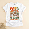 Papa Like a Grandpa Only Cooler, Retro Bigfoot Father's Day Tee