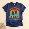 Promoted to Daddy 2027 T-Shirt, Retro New Dad Gift Tee