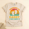 Promoted to Daddy 2027 T-Shirt, Retro New Dad Gift Tee