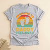 Promoted to Daddy 2027 T-Shirt, Retro New Dad Gift Tee