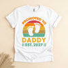 Promoted to Daddy 2027 T-Shirt, Retro New Dad Gift Tee