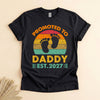 Promoted to Daddy 2027 T-Shirt, Retro New Dad Gift Tee