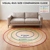 America 250th Anniversary Patriotic Christmas Rug, Santa Illusion