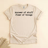 Knower of Stuff Fixer of Things, Humorous Gift Shirt for Men