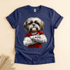 Shih Tzu Dad T-Shirt, Funny Dog Lover Tee for Father's Day