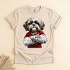 Shih Tzu Dad T-Shirt, Funny Dog Lover Tee for Father's Day