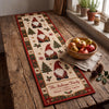 Personalized Christmas Gnome Quilted Table Runner, Custom Family Name Holiday Decor
