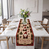 Personalized Christmas Gnome Quilted Table Runner, Custom Family Name Holiday Decor