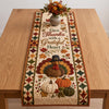 Thanksgiving Quilted Table Runner, Grateful Heart Turkey Harvest Decor