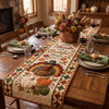 Thanksgiving Quilted Table Runner, Grateful Heart Turkey Harvest Decor