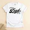 Personalized Promoted to Dad Shirt, Custom Year New Father Tee