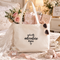 Embroidered And So The Adventure Begins Bride To Be Tote Bag