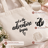 Embroidered And So The Adventure Begins Bride To Be Tote Bag