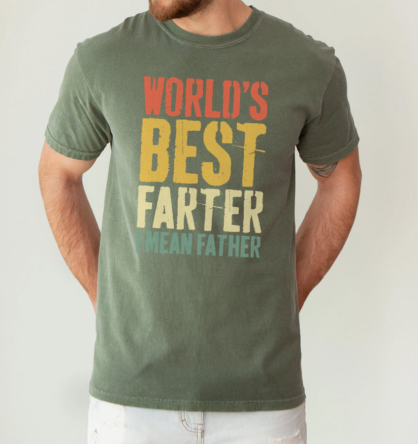 milytary green unisex awesome dad t-shirt with bold thumbs-up graphic and text This Is What an Awesome Dad Looks Like