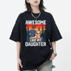 Awesome Like My Daughter Dad T-Shirt, Funny Father's Day Tee