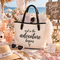 Bachelorette Tote Bag, And So the Adventure Begins Bride Gift