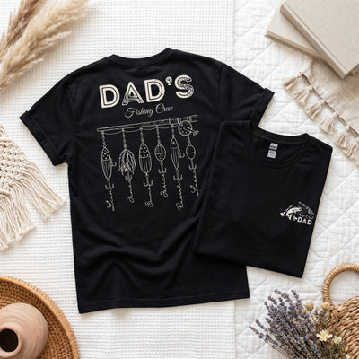 Personalized Dad Fishing Shirt, Custom Name Lures Tee, Reel Cool Dad Gift