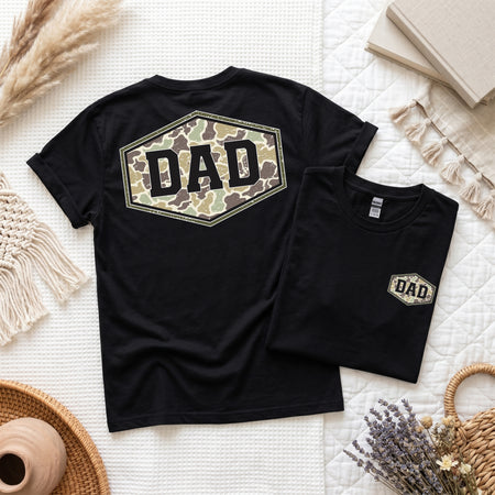 Camo Dad Shirt, Retro Duck Camouflage Tee, Father's Day Gift