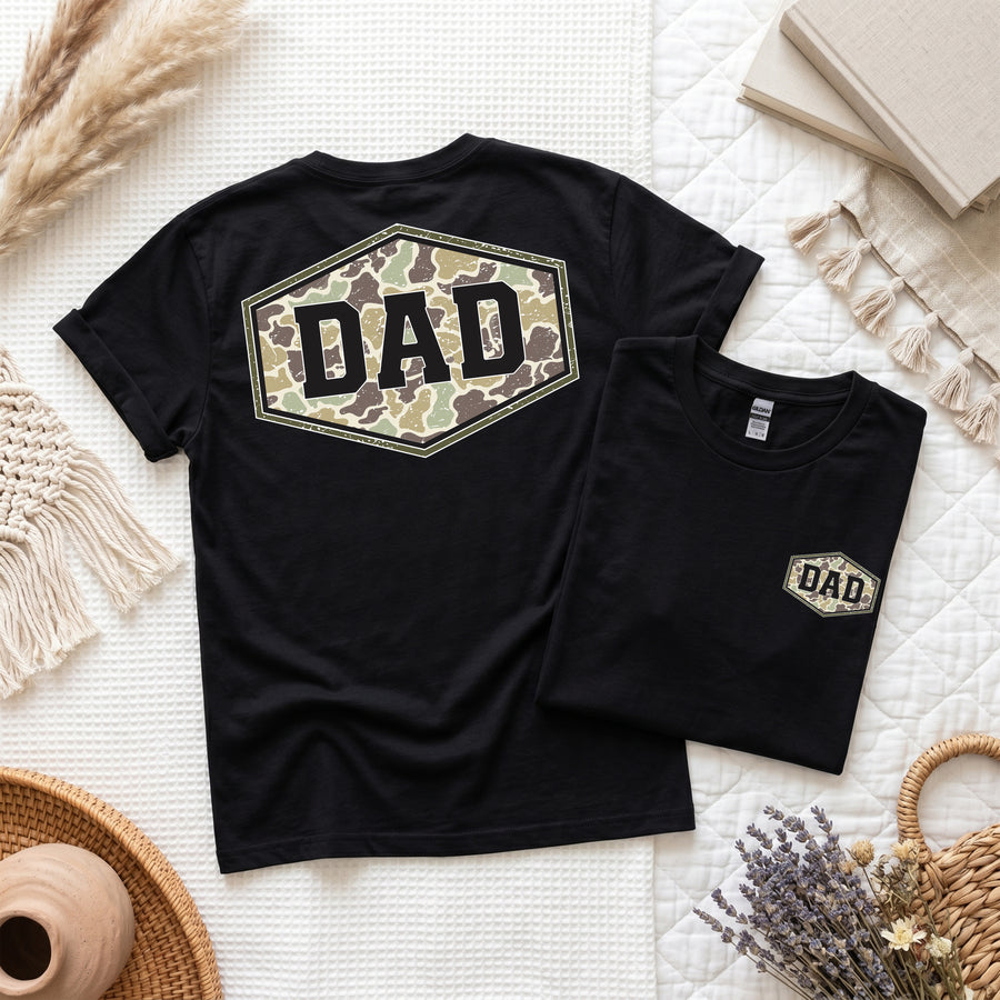 Camo Dad Shirt, Retro Duck Camouflage Tee, Father's Day Gift