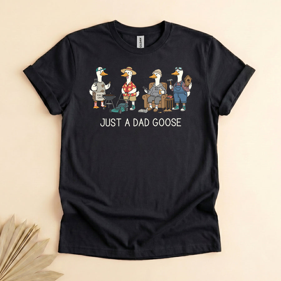 Dad Fathers Day Gifts, Funny Goose Tee for the Grilling Lawn-Mowing Dad