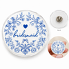 Something Blue Bride Bridesmaid Maid of Honor Acrylic Pins