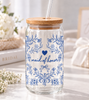 Something Blue Florals For The Bride And Her Girls 16oz Sipper Glass