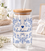 Something Blue Florals For The Bride And Her Girls 16oz Sipper Glass